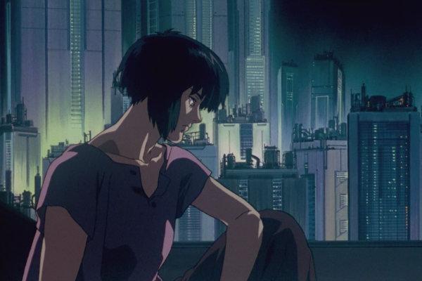 cena do filme de anime o fantasma do futuro