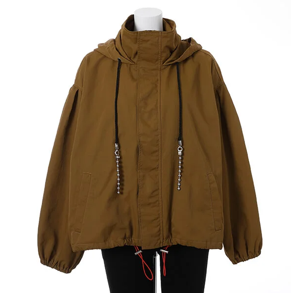 blouson évasé marron Gyoku