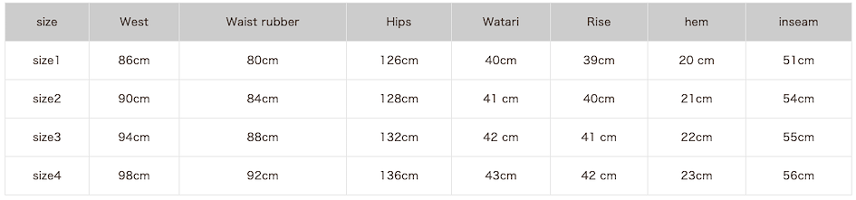ตารางไซส์