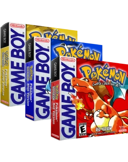 з Японії ретро ігри Pokémon Red, Blue, Yellow