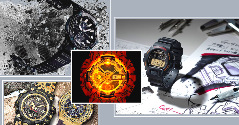 Diverses montres G-Shock japonaises