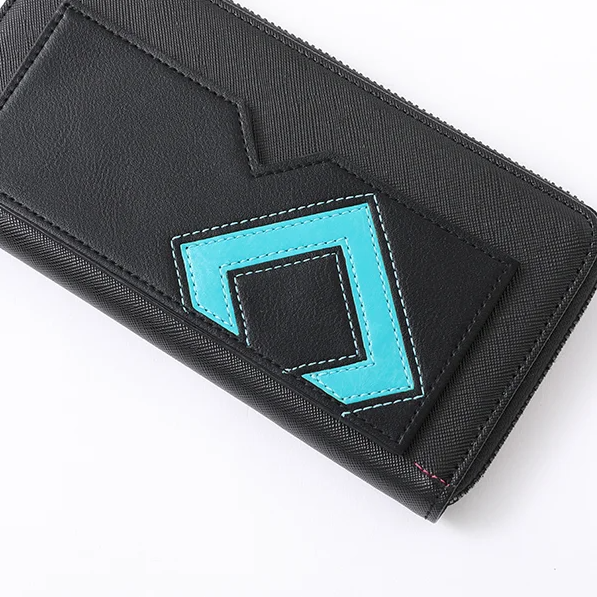 détails turquoise long portefeuille Hatsune Miku