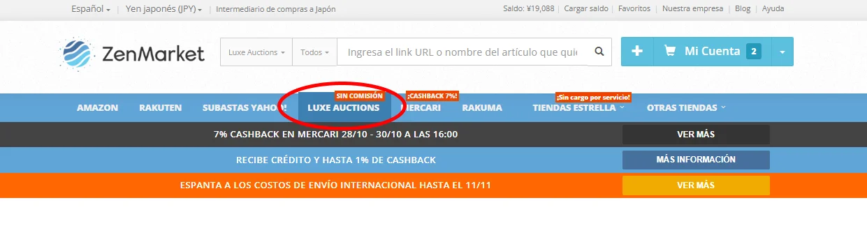 C&oacute;mo acceder a Luxe Auctions