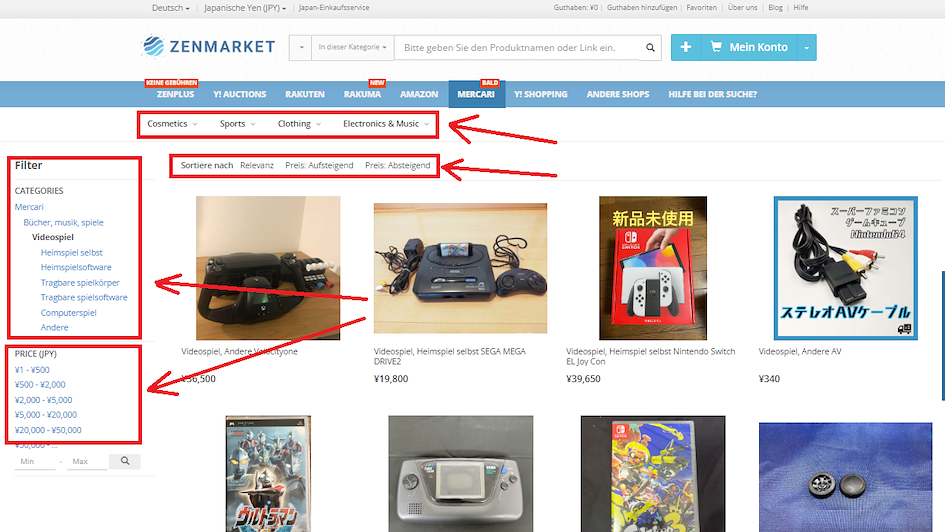 Einkaufen auf Rakuma Japan ist mit ZenMarket ganz einfach!