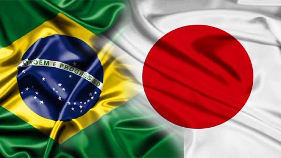 Bandeiras Brasileira e Japonesa
