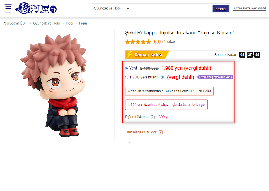 ZenMarket ile Surugaya Alışverişi