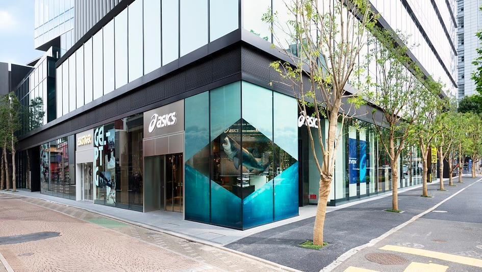 Front view of ASICS Store Harajuku