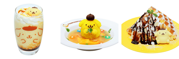 PomPomPurin Cafe Harajuku Menu