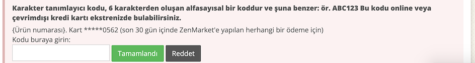 Karakter Tanımlama Kodu