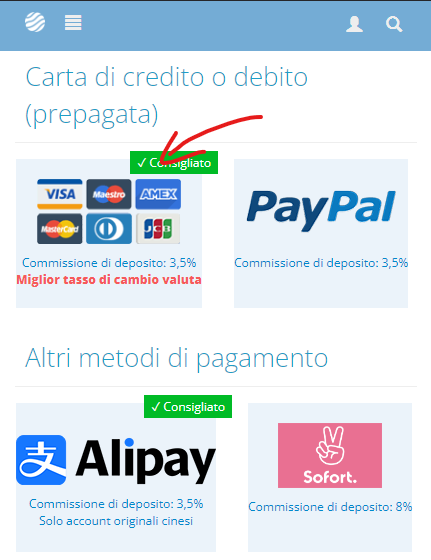 ZenMarket Aggiungi fondo con Google Pay