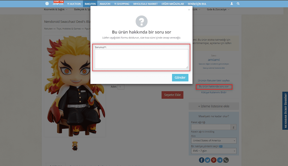 ZenMarket ile Rakutenden Alışverişi