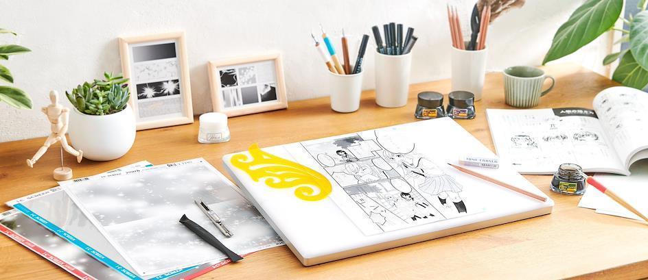 Qual orçamento para comprar material de desenho no Japão?