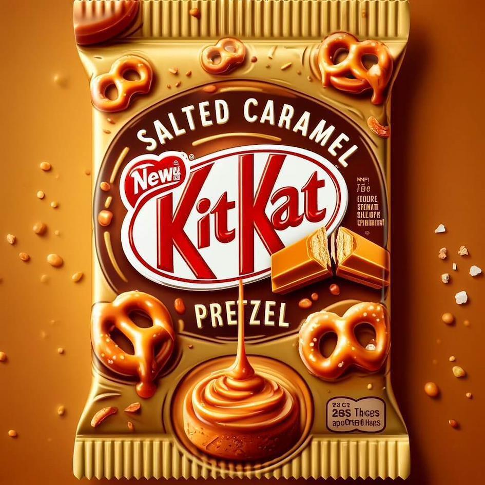 Брецель зі смаком солоної карамелі KitKat