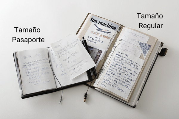 Comparación de los tamaños Regular y Passport