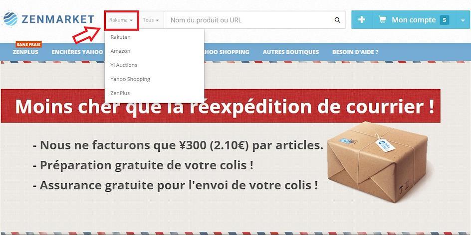 Trouver une catégorie Rakuma ZenMarket