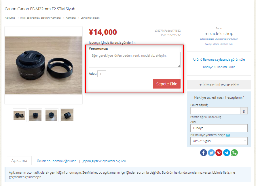 Sahibinden Ürünler için Rakuma'dan Alışveriş ZenMarket ile Daha Kolay