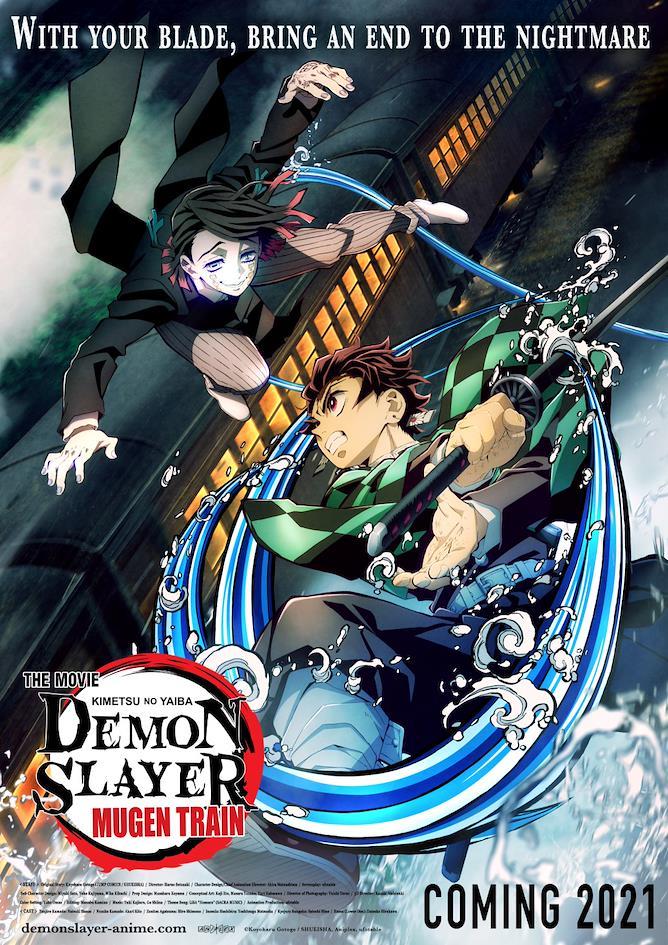 Cartaz do segundo filme, Demon Slayer - Mugen Train: O Filme