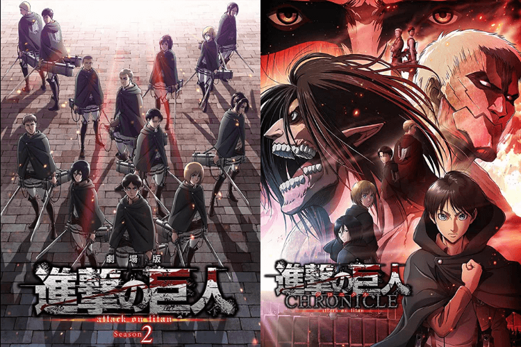 《劇場版『進撃的巨人』Season2～覺醒的咆哮～》以及《劇場版『進撃的巨人』~Chronicle~》