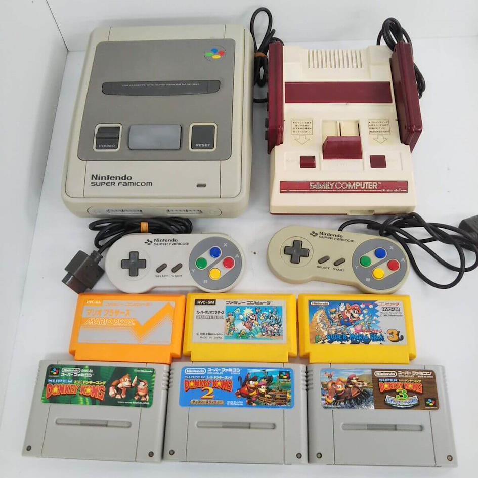 Super Famicom and Famicom released in Japan