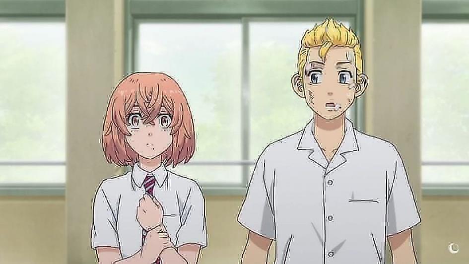 Takemichi and Hinata in the past Tokyo Revengers