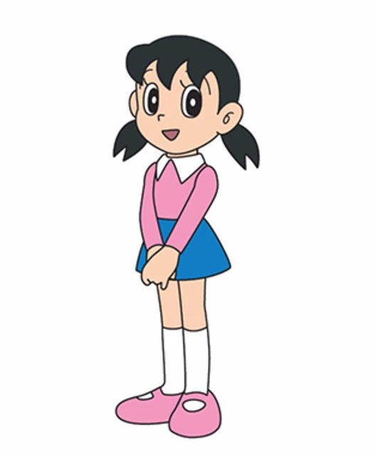 A picture of Shizuka Minamoto in her typical attire.