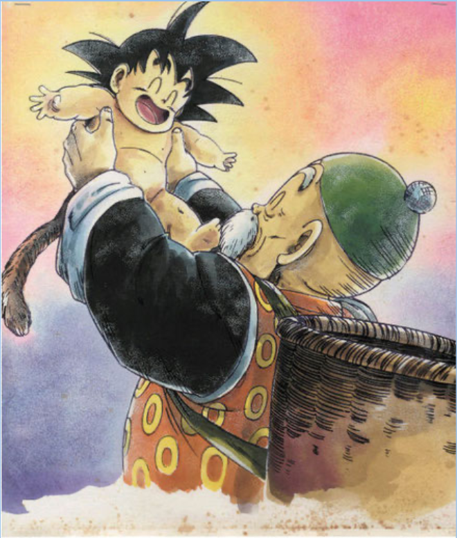 Cellulo&iuml;d anime Harmony Cel Dragon Ball Goku Songohan