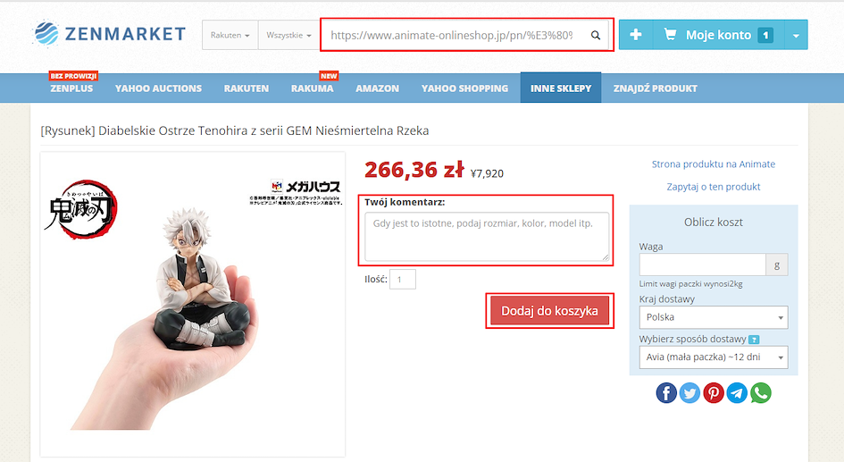 Dowiedz się jak kupować na Animate z ZenMarket