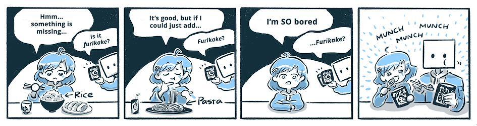 Sora and Boxhead Yonkoma Series - Furikake