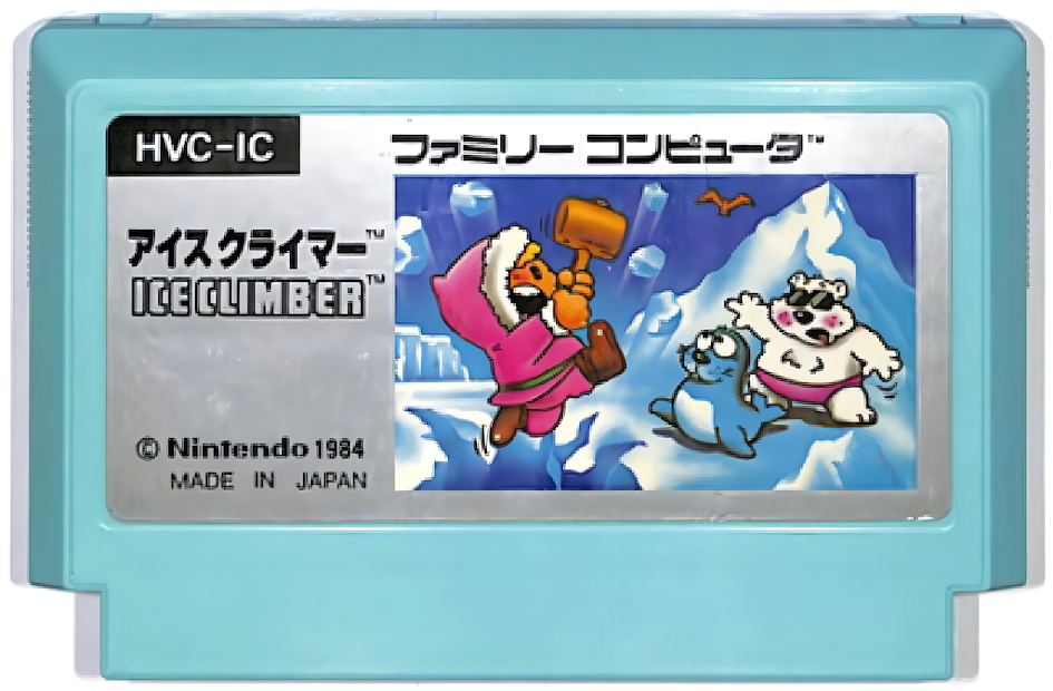 Jeu rétro Ice Climber Famicom japonais