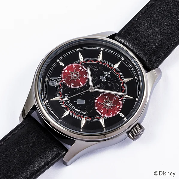 détails cadran montre Kingdom Hearts Axel