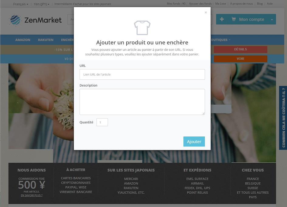 ZenMarket - Tutoriel d'achat
