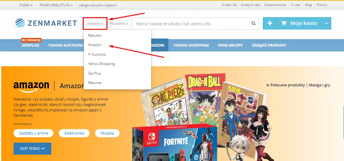 Kupuj łatwo na japońskim Amazonie z ZenMarket