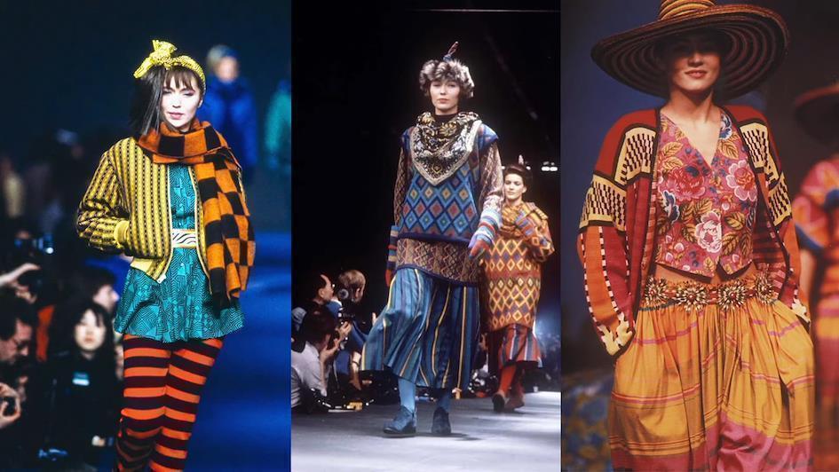 Vibrant and clothing with different elements by Kenzo