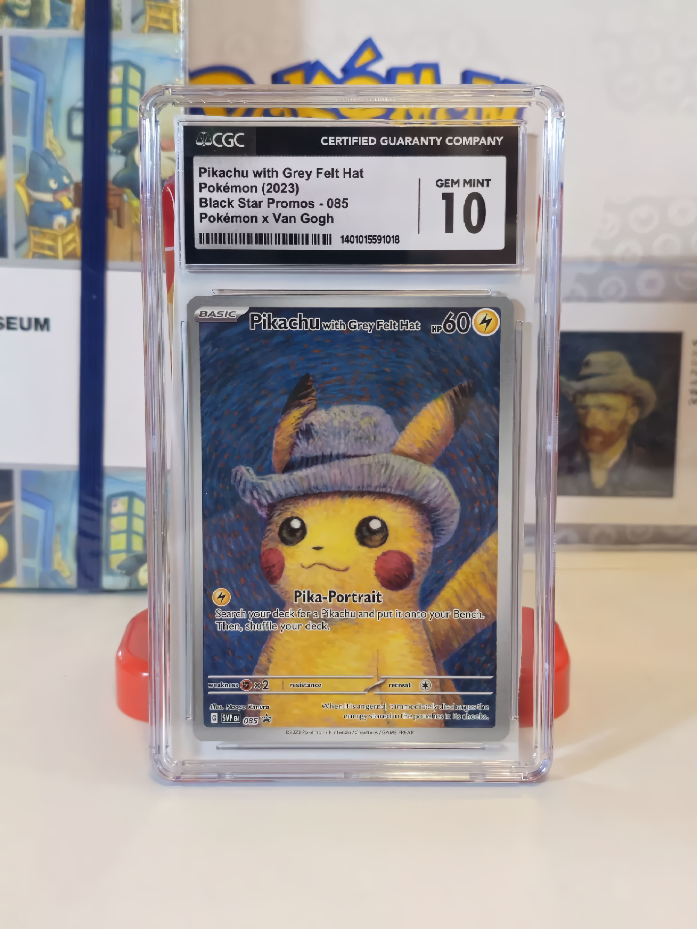 Karta Pikachu Grey Felt Hat Pokémon x Van Gogh.