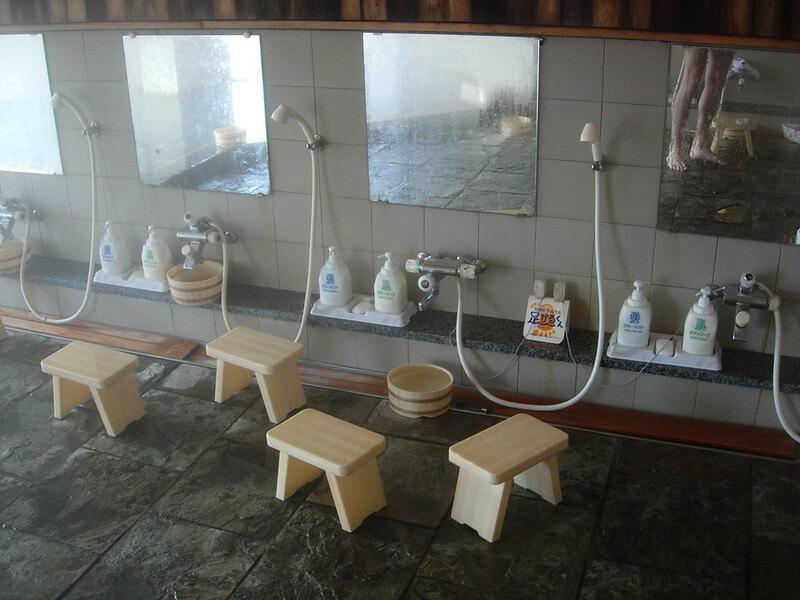 clean up before entering Onsen
