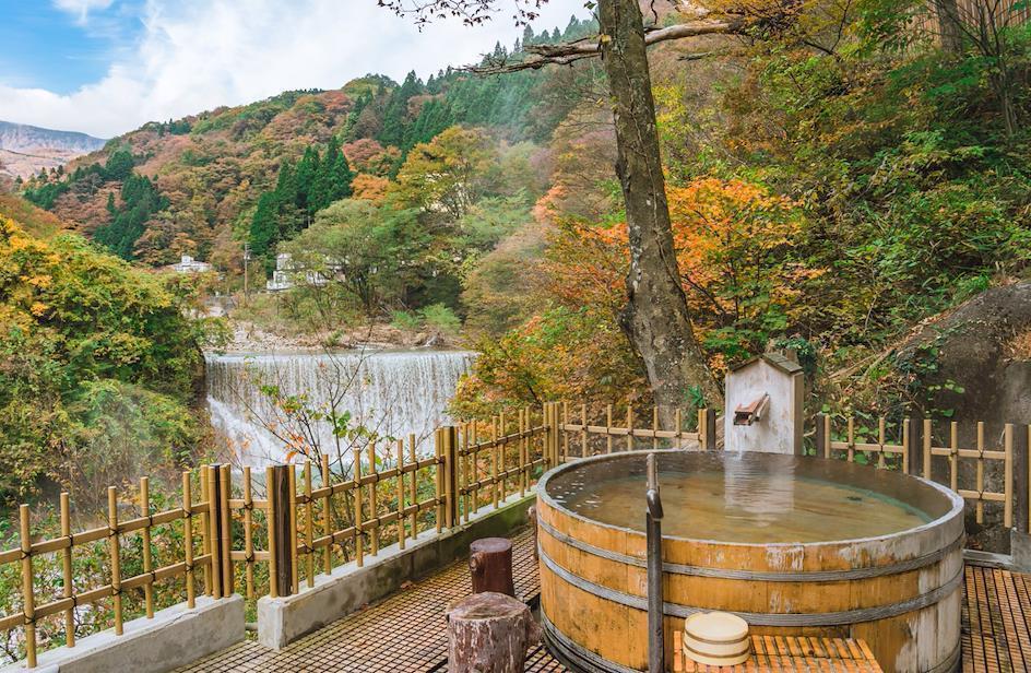 Onsen privatif nature japonaise