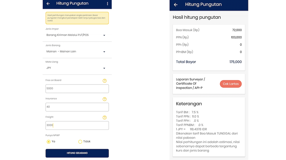 Aplikasi Mobile Bea Cukai
