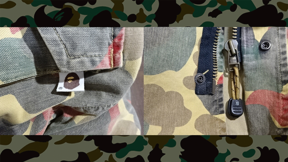 BAPE: Отличить подделку от оригинала по фурнитуре