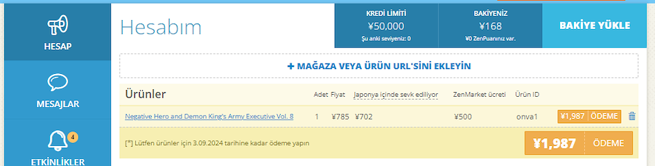 MelonBooks Ücret