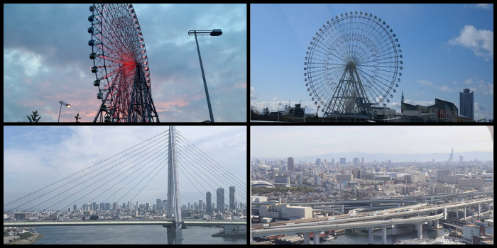 Tempozan Ferris Wheel - أفضل الأماكن السياحية في أوساكا اليابان