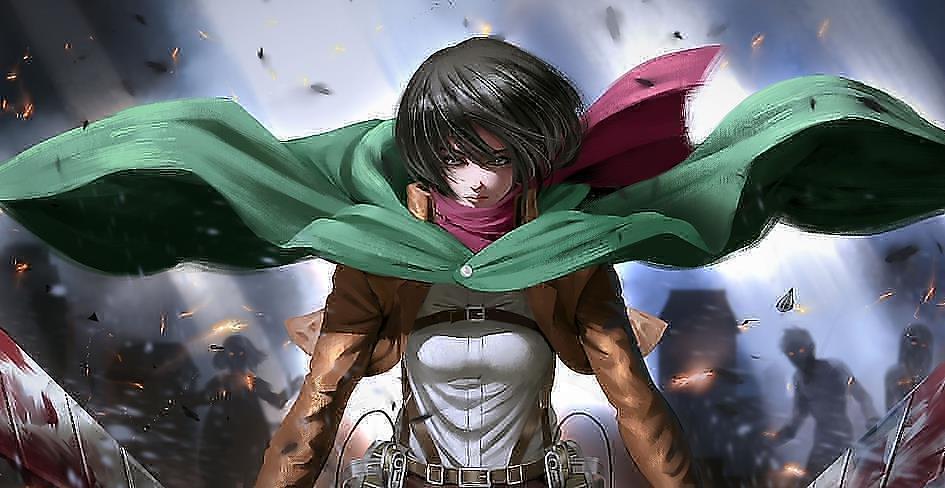 ميكاسا أكرمان [أنمي هجوم العمالقة] أشهر شخصيات الأنمي