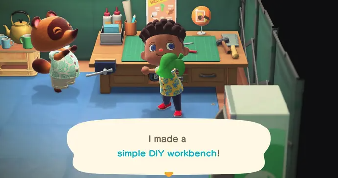 Imagem de fabrica&ccedil;&atilde;o de m&oacute;veis e ferramentas DIY do Animal Crossing