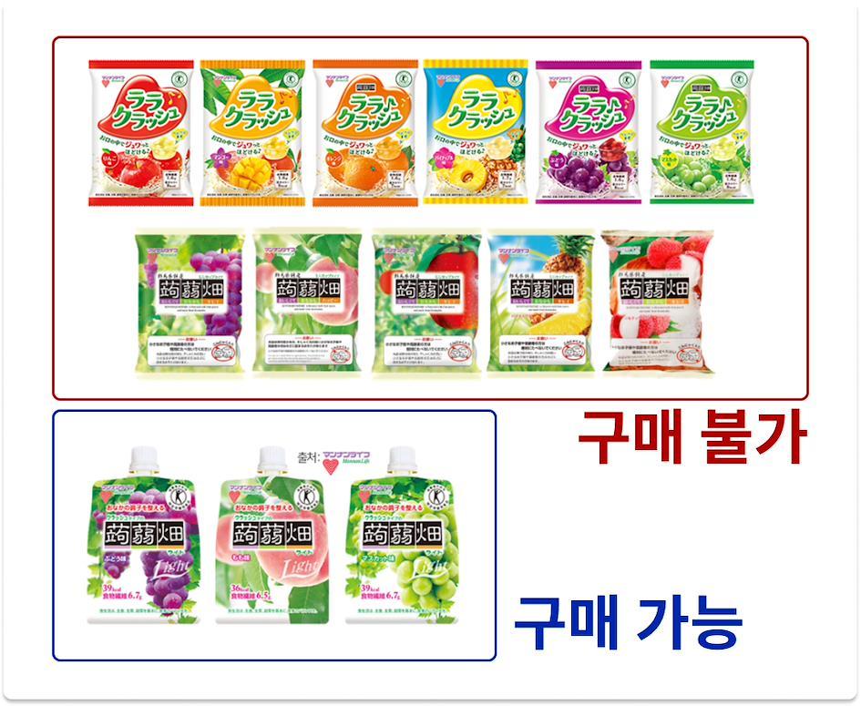 곤약젤리 수입 관련
