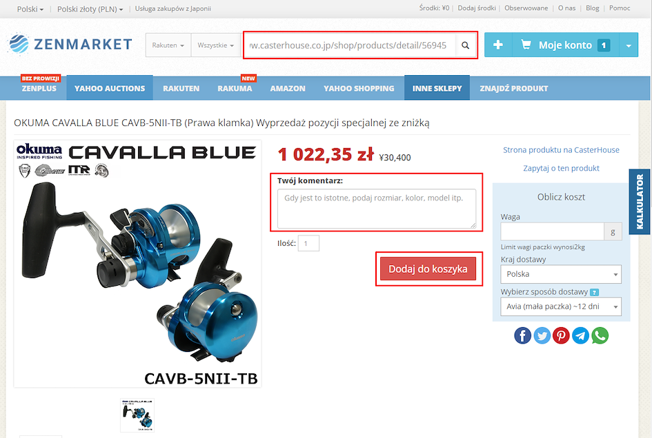 Jak dodać produkty do koszyka w ZenMarket
