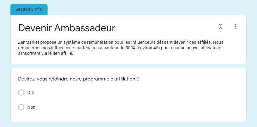 Devenir ambassadeur ZenMarket