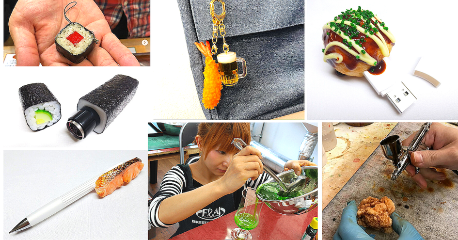 Imitations de nourriture en r&eacute;sine shokuhin sample sous forme de porte-cl&eacute;s