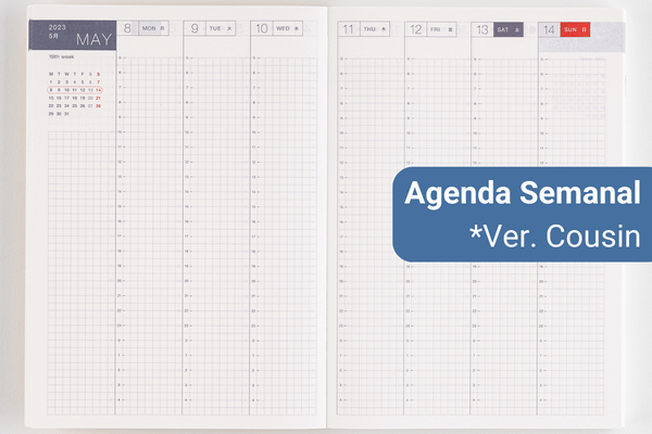 Agenda semanal de Hobonichi Cousin