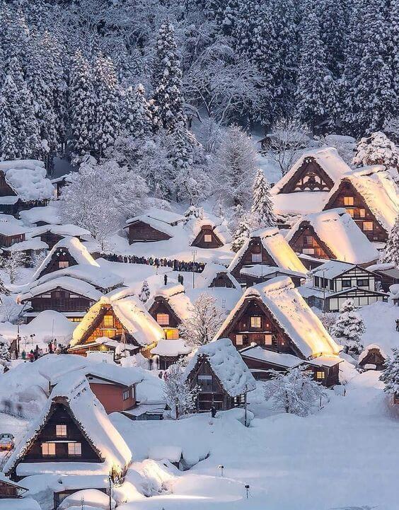 Shirakawa-go Village in Japan 