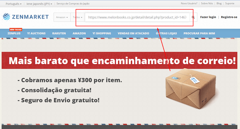 como usar a barra de busca na zenmarket