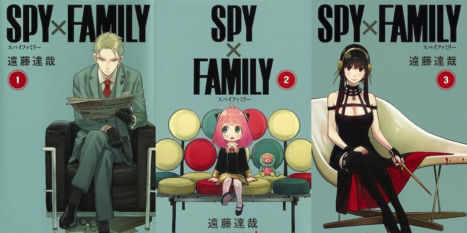 Volumes 1, 2 e 3 dos mangás de SPY x FAMILY